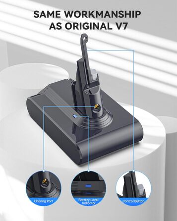 Акумулятор Morpilot V7 8000mAh для пилососа Dyson V7 SV11 Animal, Motorhead, Pro, Trigger, Fluffy + 3 фільтри