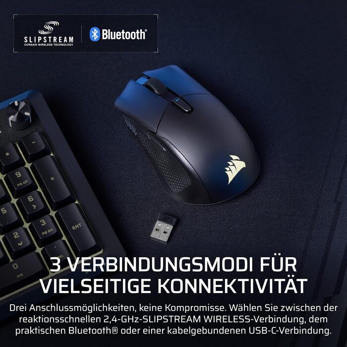 Бездротова ігрова миша Corsair Harpoon RGB Wireless Gaming Mouse, чорна