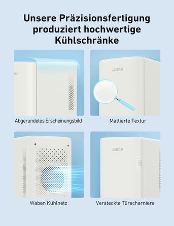 AstroAI Міні холодильник 2-в-1, 6 літрів, з функцією охолодження та підігріву, 12V/220V, для авто, офісу та гуртожитку (Бежевий)