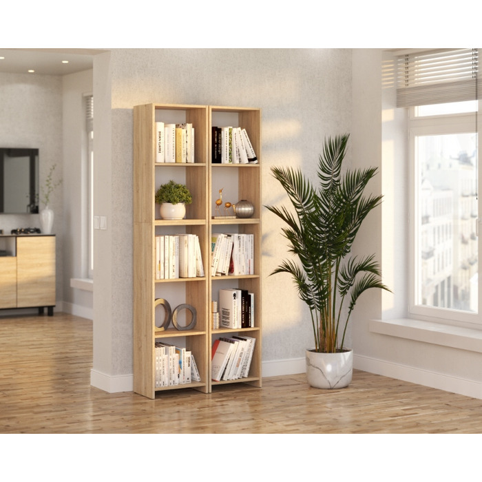 Стелаж Stiv-Meble 40 x 189,4 x 30,4 см, дуб сонома