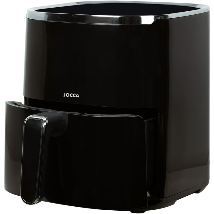 Аерофритюрниця JOCCA 5L, безмасляна фритюрниця 1450W з LED сенсорним екраном та регулюванням температури, чорна