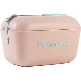 Polarbox ізотермічна сумка-холодильник 12 л, компактна термосумка для пікніка, авто, пляжу, рожевий колір