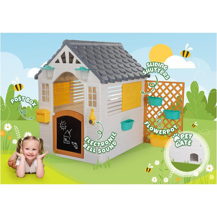 Дитячий ігровий будиночок DOLU Garten - для вулиці, пластиковий, міцний