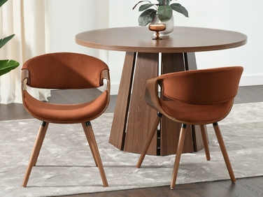 Стілець Mebel-Partner, коричневий велюр, 1 шт.