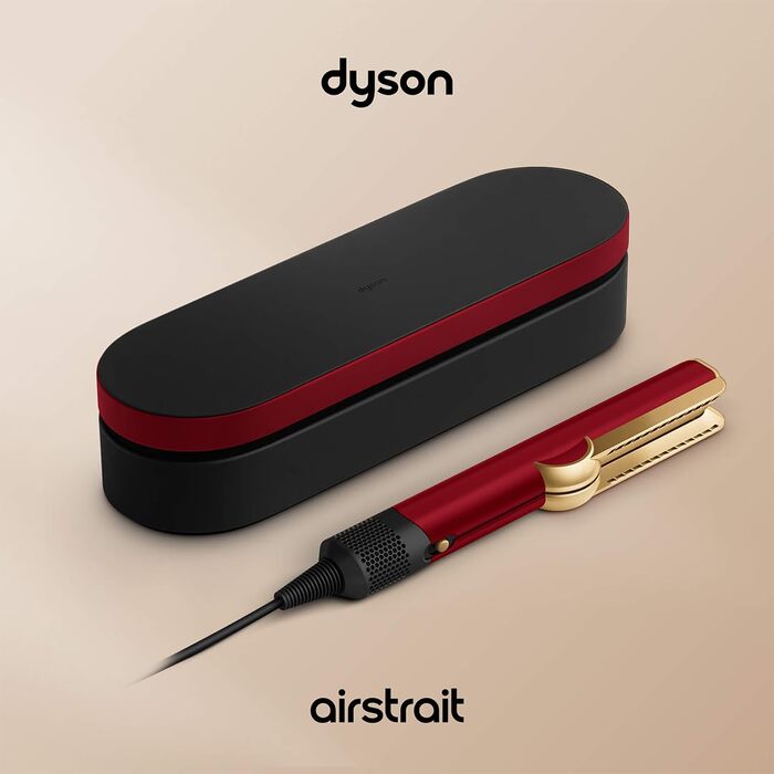 Випрямляч для волосся Dyson Airstrait Red Velvet: без термоушкоджень, професійний стайлінг