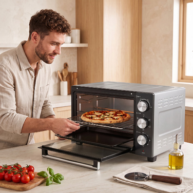Міні-піч з конвекцією 36 л, регулювання температури 90–230 °C, 1500 Вт
