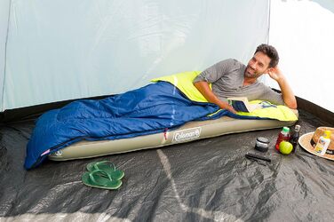 Спальний мішок Coleman Heaton Peak 220, легкий літній спальник, екстрадовгий, для кемпінгу, використання на вулиці та в приміщенні