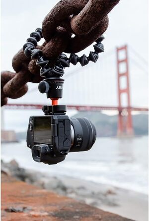 Гнучкий штатив JOBY GorillaPod 3K Pro Kit з алюмінію з кульовою головкою, QR-платою, для бездзеркальних камер, вантажопідйомність 3 кг, вироблено в Італії