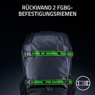 Ігровий рюкзак Razer Scout для ноутбука до 17.3 дюймів, стійкий до зносу, чорний