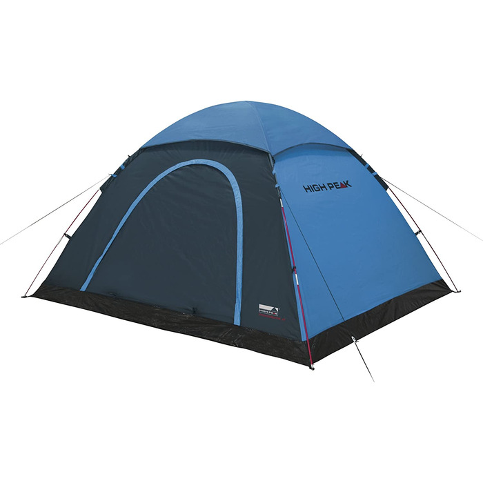 Намет для кемпінгу High Peak Kuppelzelt Monodome XL на 4 особи, синій/сірий, з водонепроникним дном