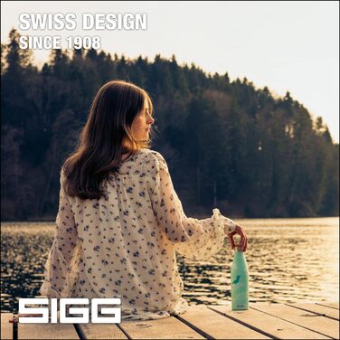 Термос-бутилка SIGG Meridian Sumatra Birds 0.5 л, нержавійка, бамбукова кришка, герметична, BPA-free