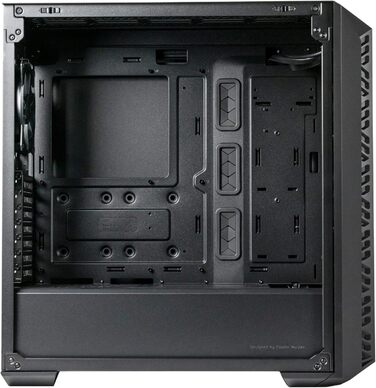 Корпус для ПК Cooler Master MasterBox 520 Mesh, Mid-Tower ATX, 3 встановлених вентилятори, сітчаста передня панель, скляна бічна стінка, ARGB-контролер, чорний