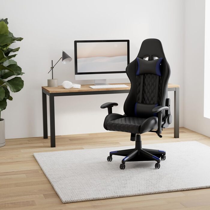 Ігровий крісло Xantron® з RGB підсвічуванням, чорний, PVC шкіра, до 150 кг, регульоване газовою пружиною