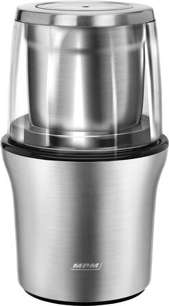 Електрична кавомолка MPM MMK-06, 200 Вт, нержавіюча сталь, BPA-free, 70 г/хв