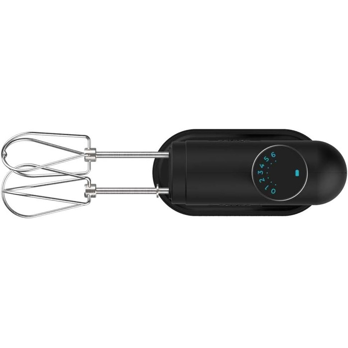 Ручний міксер Cecotec PowerTwist 500 Full Steel: 500 Вт, 5 швидкостей + турбо, 3 насадки (міксер, гак, віночок), сталь, без чаші (чорний)