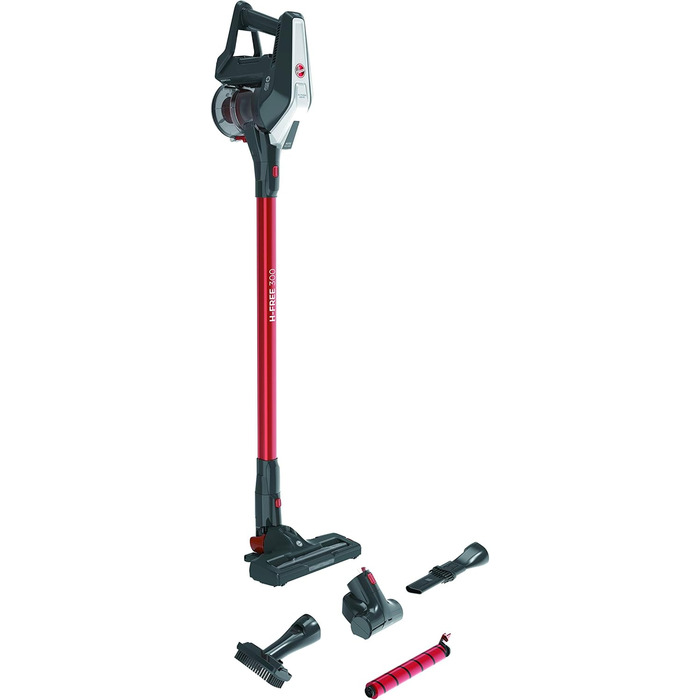 Пилосос акумуляторний Hoover з насадкою для шерсті тварин, до 25 хв роботи, без мішка, вертикальний, LED-підсвітка [HF322AFP]