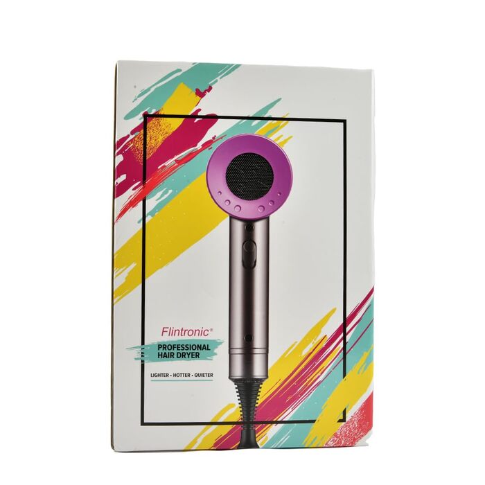 Фен Flintronic 2000W з іонізацією, AC мотором, 4-в-1: дифузор, 2 насадки-концентратори, дорожній фен, 2 режими нагріву, 3 швидкості