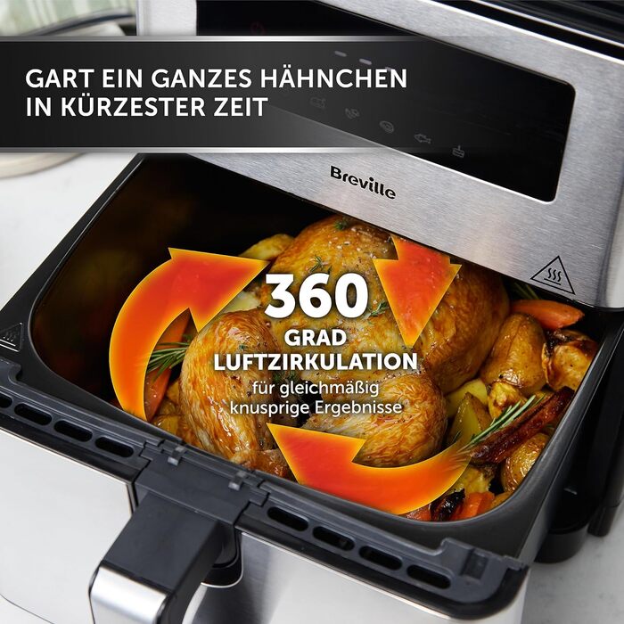 Аерофритюрниця Breville Halo Flexi 9 л, компактний дизайн