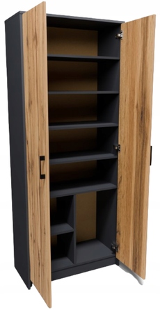 Стелаж Matkam 74 x 35,01 x 180 см, графіт