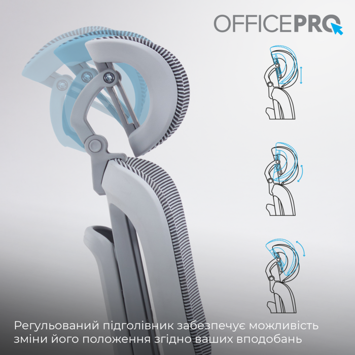 Крісло офісне OfficePro Skyline OC750-G-DG-DG