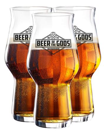 Набір пивних келихів WACKEN BRAUEREI 3 шт. для стауту, IPA, Pale Ale - 300/500 мл, Craft Beer, придатні для мийки в посудомийній машині