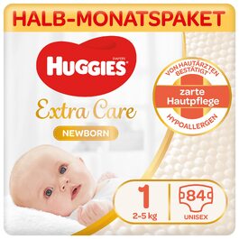 Підгузки Huggies Newborn для новонароджених, розмір 1 (2-5 кг), з індикатором вологості, 84 шт, велика упаковка