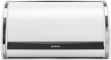 Хлібниця Brabantia Roll-Top з кришкою-ролетом, біла, середній розмір, 306044