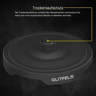 Електрочайник GUTFELS WATER 3010 G 1,7 л, 2200 Вт, захист від перегріву, підсвічування, стиль графіті
