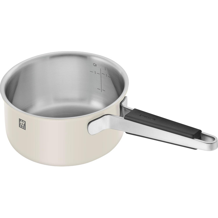 Набір каструль ZWILLING PURE, 5 предметів, з нержавіючої сталі 18/10, керамічне покриття, Stay-Cool ручки, придатний для миття в посудомийній машині, (слонова кістка)