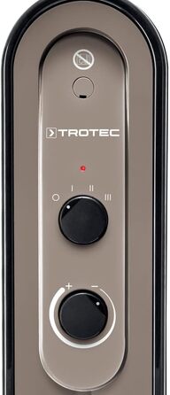 Масляний радіатор TROTEC TRH 24 E, електричний обігрівач 2200 Вт, 11 секцій, з 3 рівнями потужності (1000/1200/2200 Вт), енергоощадний