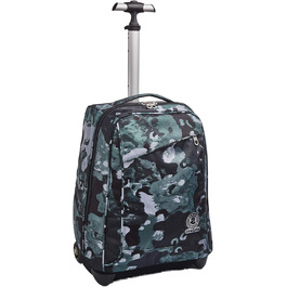 Дитячий шкільний рюкзак-тролей Invicta Camo Shade 2-в-1 на колесах, зелений, для хлопчиків і дівчаток, для школи та подорожей, з магнітною застібкою, 43 см