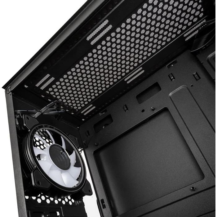 Корпус для ПК Kolink Void Rift Midi Tower з ARGB-підсвіткою, скляна панель, вертикальне встановлення GPU, ігровий, загартоване скло, для ATX