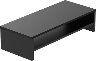Підставка для монітора FITUEYES з 2 рівнями, 54x25,5 см, органайзер для столу, чорна, для комп'ютера та ноутбука, з місцем для клавіатури, для дому та офісу