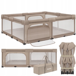 Манеж для дитини Lionelo Florence EasyFold 180x200, швидке складання, з сумкою для перенесення
