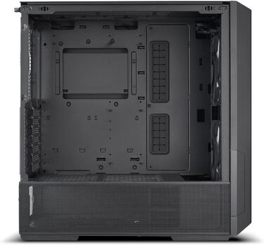 Ігровий корпус для ПК LIAN LI LANCOOL 216, чорний, E-ATX, з підсвіткою RGB, 2x 160 мм вентилятори, Midi Tower