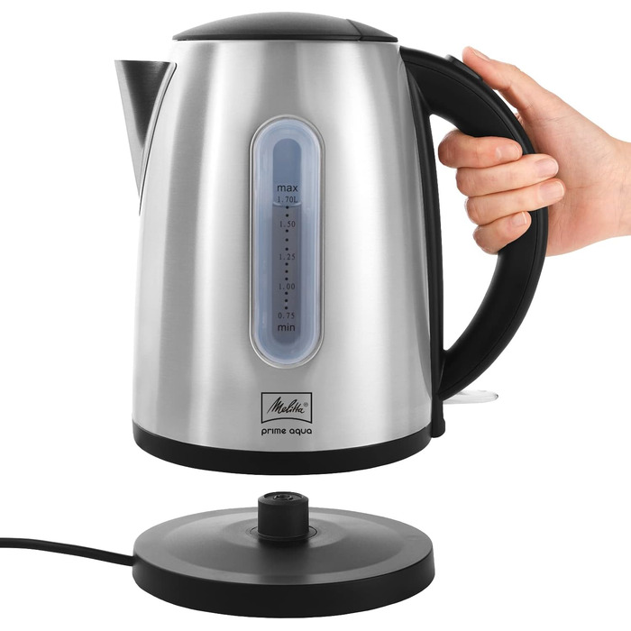 Чайник електричний Melitta Prime Aqua 1.7л нержавіюча сталь, 2200 Вт + Тостер WMF Bueno Edition нержавіюча сталь, 2 відділення, 800 Вт