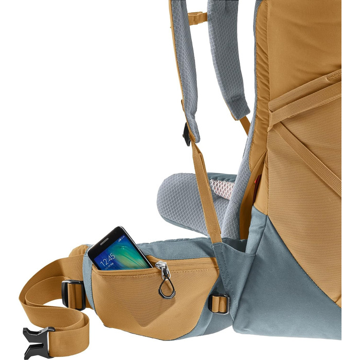 Рюкзак Deuter Aircontact Core 40+10 л для трекінгу, унісекс, мигдально-бірюзовий