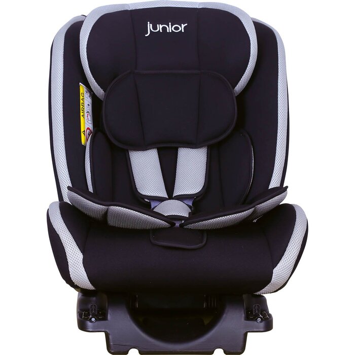 Дитяче автокрісло PETEX Supreme Plus i-Size ISOFIX, регульоване, чорне, для дітей 76-150 см, ECE R129