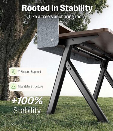 Електричний стіл MAIDeSITe Arbor Lift 140x70 см, регульований по висоті, чорний/горіх, з монітором та акустичною перегородкою