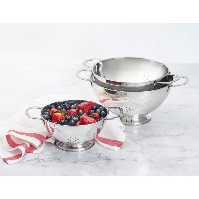Набір мисок LE CREUSET 3 шт. з нержавіючої сталі з кришкою, 41901000010000 | Миски та сита
