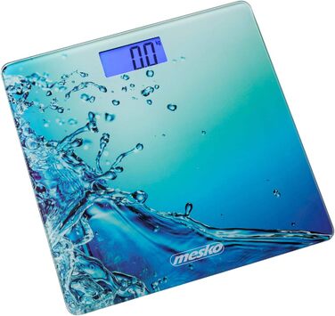 Ваги підлогові Mesko MS8156 з LCD, скляна платформа, до 150 кг, висока точність, автоматичне вимкнення