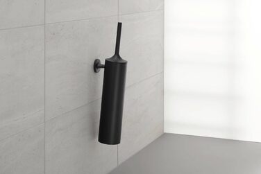 Щіткова гарнітура Duravit Starck T для унітазу, настінна, чорний матовий, універсальний розмір