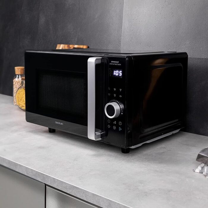 Мікрохвильова піч Cecotec GrandHeat 2500 Flatbed Touch White 800 Вт, 25 л, сенсорне керування, 8 програм, таймер