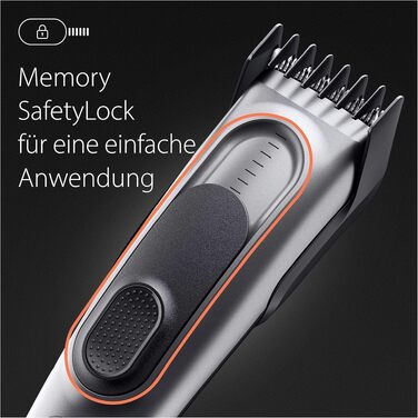 Машинка для стрижки Braun Series 7 HC7590: професійна, акумуляторна, 17 насадок, миється, сіра