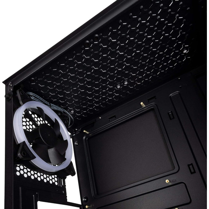 Корпус для ПК KOLINK Void RGB Midi Tower з гартованим склом, ігровий комп'ютерний корпус з підсвічуванням, вентилятор у комплекті
