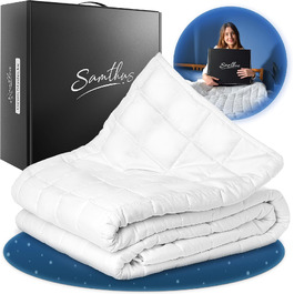 Обтяжувальна ковдра Samthus 135x200 см, 9 кг, сертифікована Oeko-Tex, терапевтична ковдра для сну та релаксації