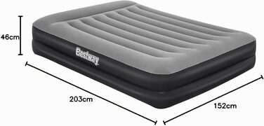 Надувний матрац Bestway Aeroluxe з вбудованим електричним насосом, Queensize 203x152x46 см