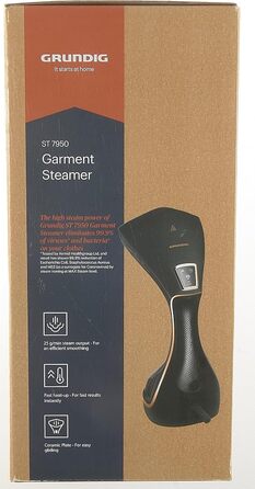 Парова щітка для одягу Grundig ST7950, чорна/мідна, Fashion Brush