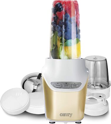 Блендер Camry CR 4071 Personal потужний Nutri, золотисто-білий, універсальний розмір