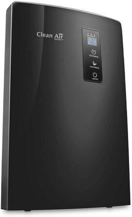 Осушувач та очищувач повітря Clean Air Optima CA-703 з іонізатором і UV-LED лампою, продуктивність до 0,7 л/день, для приміщень до 10 м², чорний